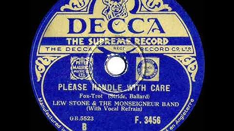 1933 Lew Stone - Please Handle With Care (Al Bowlly, vocal)