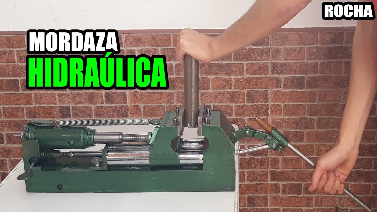 TORNILLO DE BANCO HIDRAÚLICO CASERO (morsa hidraúlica)⚒ YouTube