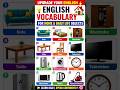 English Vocabulary for Home &amp; Daily Life | Speak Fluent English #learnenglish  #shorts