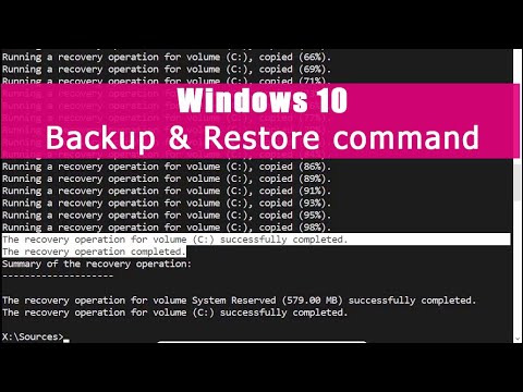 Video: How To Restore Windows From The Command Line