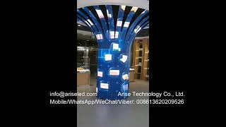 Soft Flexible Curtain LED Display Screen Panel Flexible LED Video Curtain Matrix Best Selling Video screenshot 4