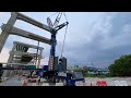 Demag ac 500–1 with 24m luffing jib ,ltm 1400-7.1 & 4 axles t-beam girder transporter