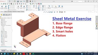 SolidWorks Sheet metal exercise