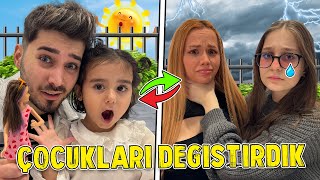 ALİ SÜRÜCÜ İLE ÇOCUKLARI DEĞİŞTİRDİK !? ( ELİF BANA ÇOK KÖTÜ DAVRANDI ) @AliSurucu @OykuKarta