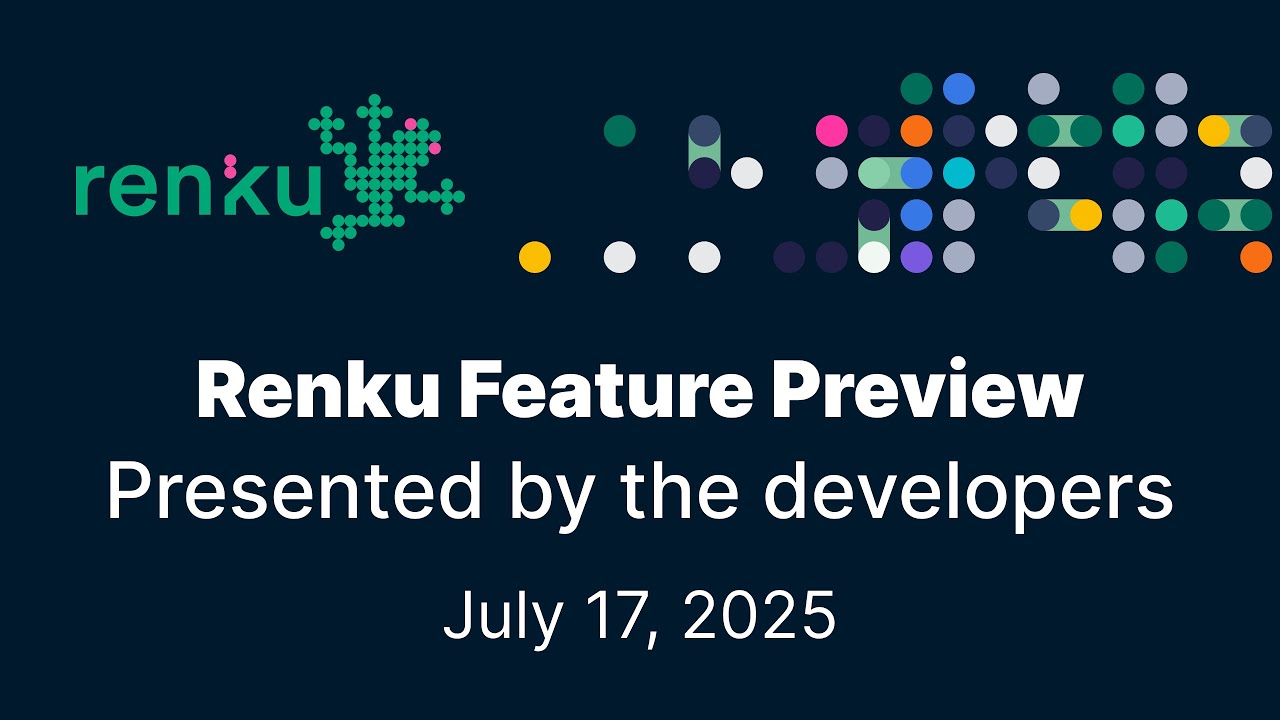Renku Feature Preview - Search & Filter Group Pages, HPC & CSCS, and connect to external resources