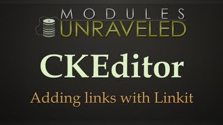 Drupal 7: CKEditor - Adding links with Linkit