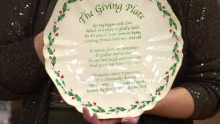 Lenox Holiday 40th Anniversary Giving Plate with Jill Bauer