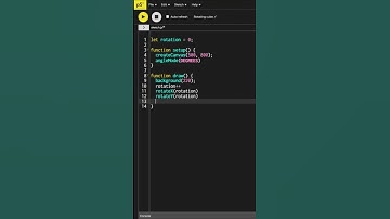 spinning cube p5 js video