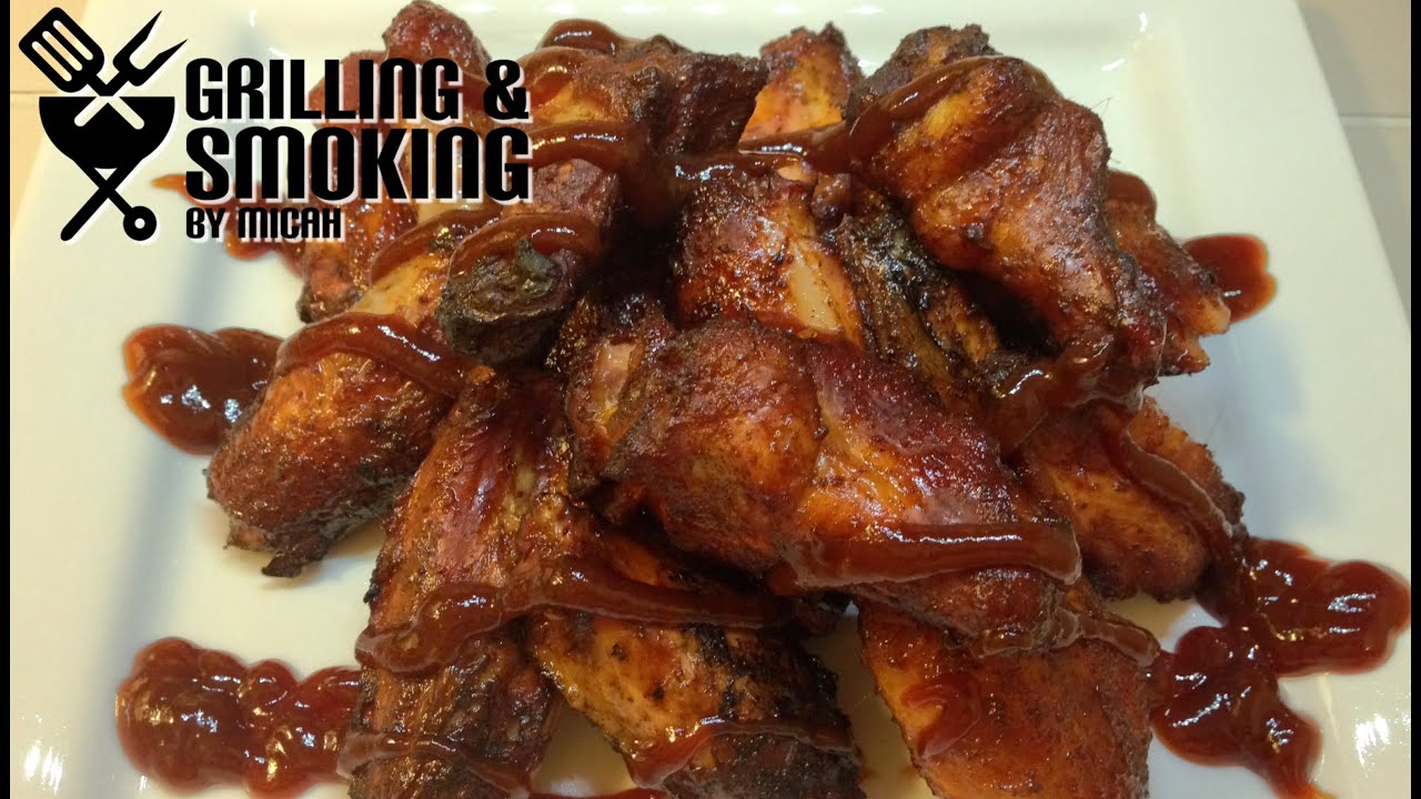 Wings Wednesday Smoked BBQ Wings on the er Kettle YouTube