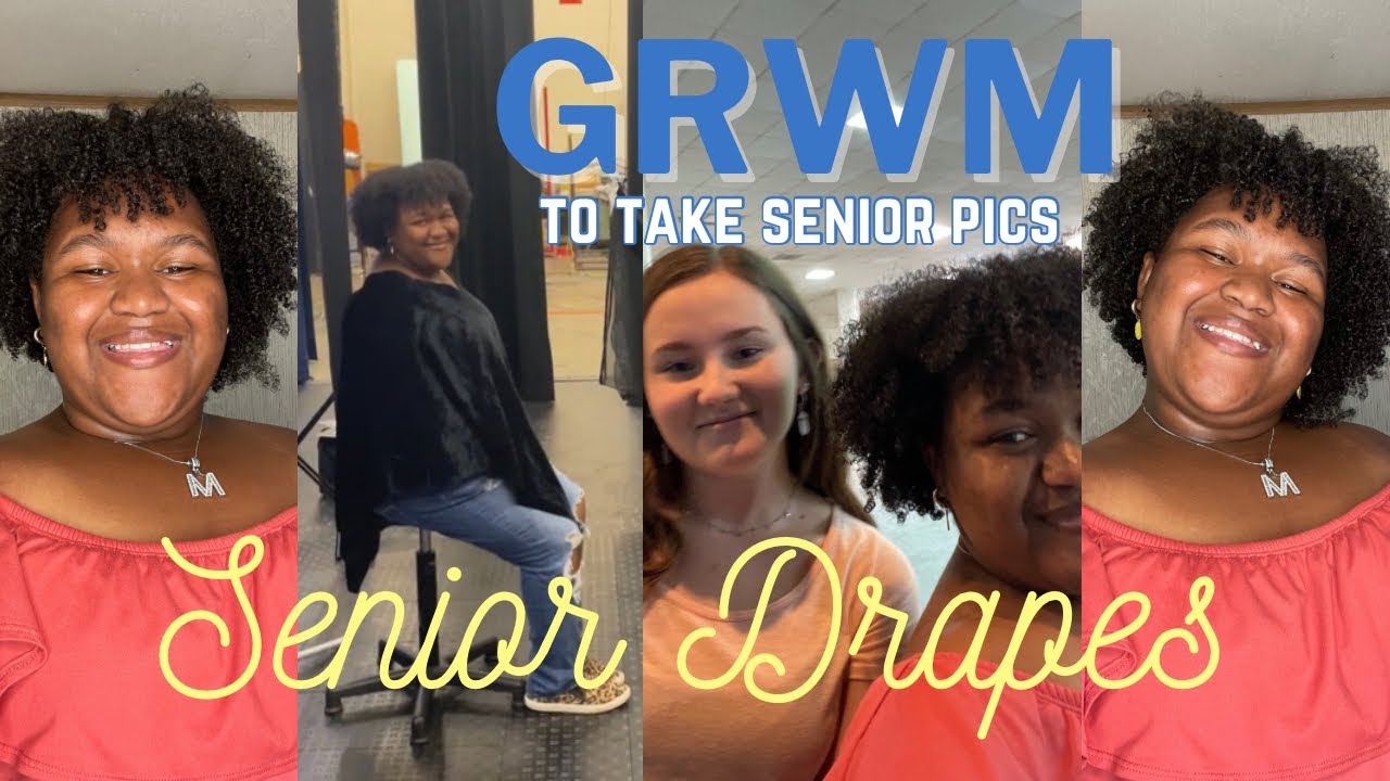 GRWM: taking school senior drapes | SENIOR Pictures session 1 - YouTube
