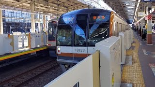 東京メトロ有楽町線10000系10129F各駅停車新木場駅行き和光市駅到着(2022/12/14)