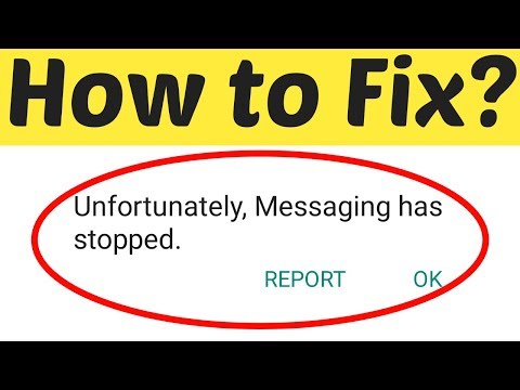 How To Fix Unfortunately Messaging Has Stopped Error In Android Mobile 2020 || 100% Solved