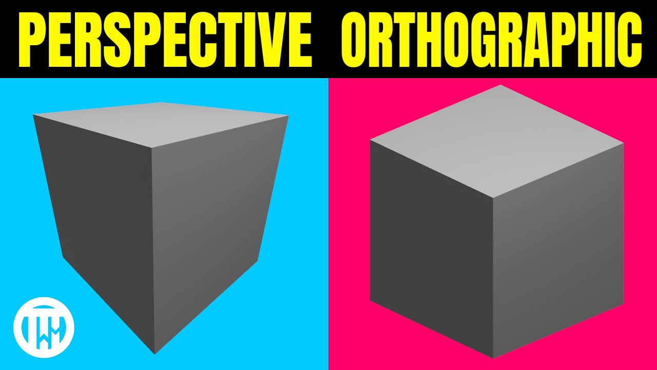 The Difference Between Perspective Orthographic - Blender 3.0 -