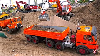 2 h Construction Site Vehicles RC Dump Trucks Excavators Wheel Loader Roller Digger Dozer Trucks
