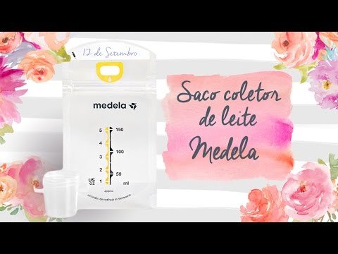 Saco coletor de armazenar leite materno da Medela
