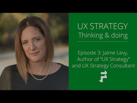 User Experience Strategy with Jaime Levy - video from Foolproof