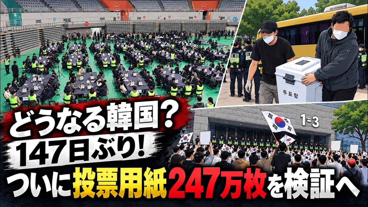 147日ぶり！ついに投票用紙247万枚を検証へ…どうなる韓国？