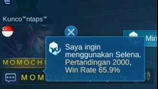 SELENA TIKTOK |STORY WA 30 DETIK | FIRST TIME RANKED IN 2K MATCH | DJ MAKE ME FEEL | Mobile Legends