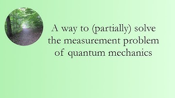 A way to (partially) solve the measurement problem of quantum mechanics