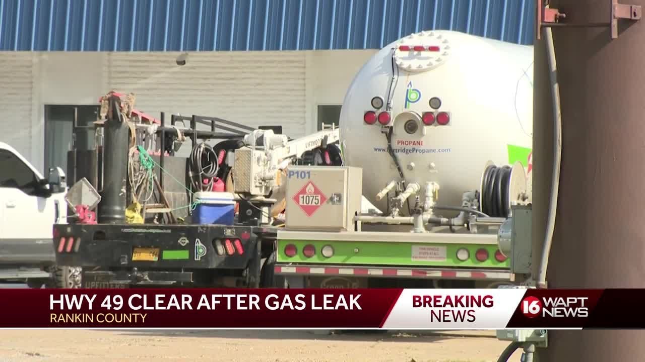Road reopens after gas leak shuts down portion of Hwy 49 in Rankin ...