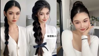 Quick & Easy🦩Cute Braid Hairstyle Tutorial Korean styles for girls