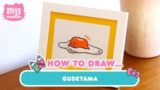 How to Draw gudetama | Hello Kitty Crafts