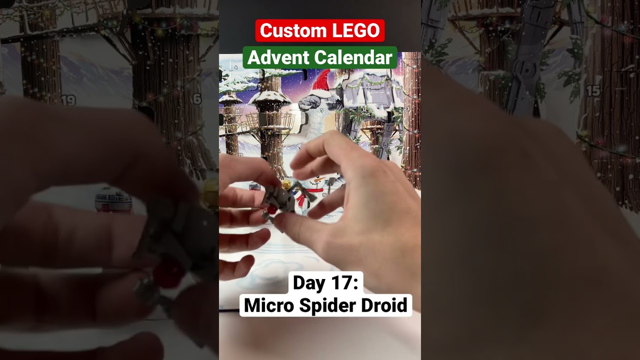 Custom LEGO Advent Calendar Day 17! Micro Spider Droid! 