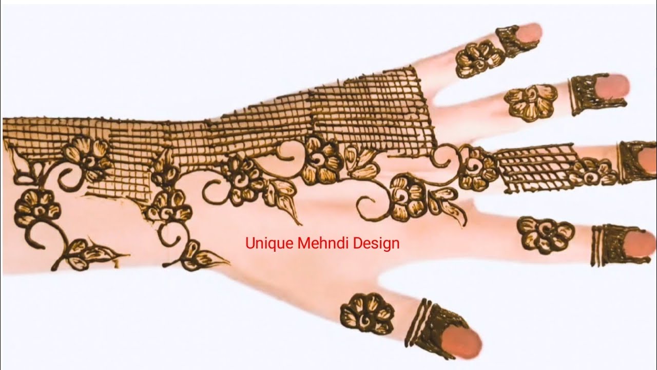 New Stylish Mehndi Design for Back Hand | Easy Arabic Mehandi Latest Jaali Mehndi | Flowers mhanndi 
