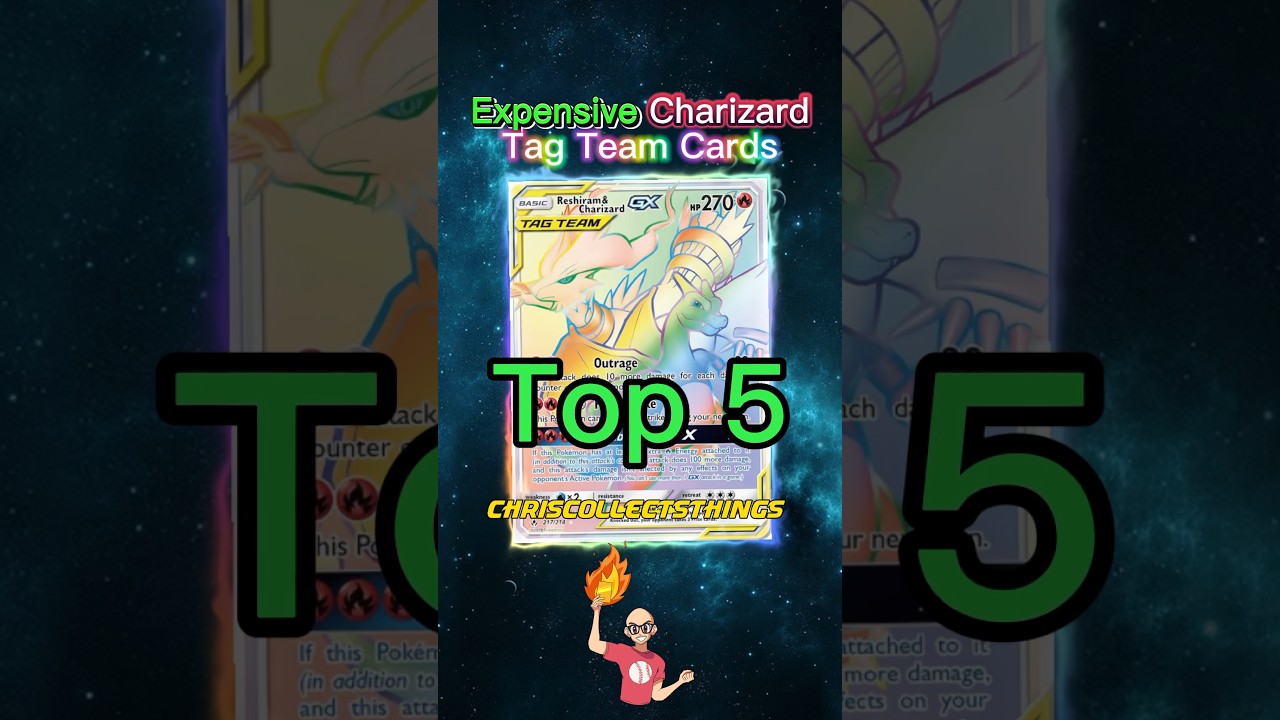 Top 5 EXPENSIVE Charizard Tag Team Cards 🔥 