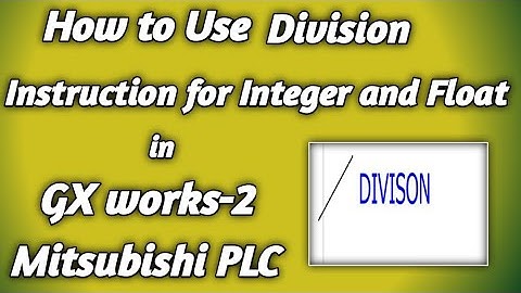 How to use Division instruction for Mitsubishi PLC // Division ka use kase kre