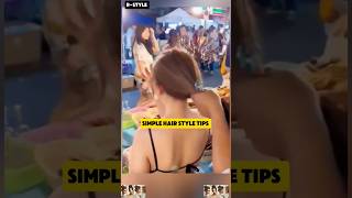Simple hair style tutorial! Part 195 #beautiful #hair #tutorial #hairstyle #shorts #trending