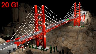 3D Bridge: EXTREME Earthquake Comparison! by EarthquakeSim 24,500 views 2 weeks ago 7 minutes, 40 seconds