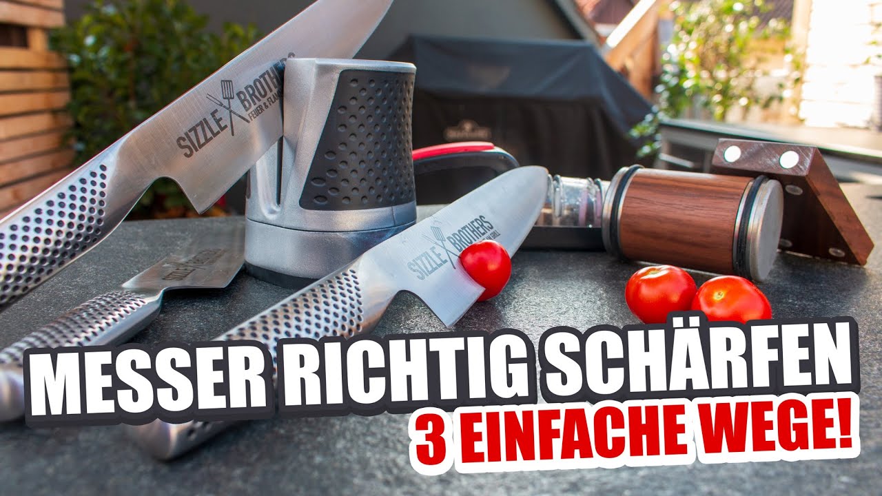 Messer schärfen leicht gemacht! Mit diesen Messerschleifern werdem die Messer garantiert scharf. grillrezepte vegan