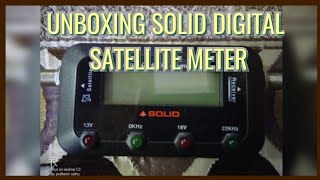 UNBOXING SOLID SKU SF 252 DIGITAL SATELLITE FINDER Wealth
