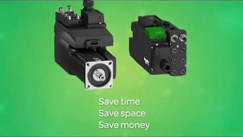 Schneider Lexium 32i integrated servomotor with modular design animation