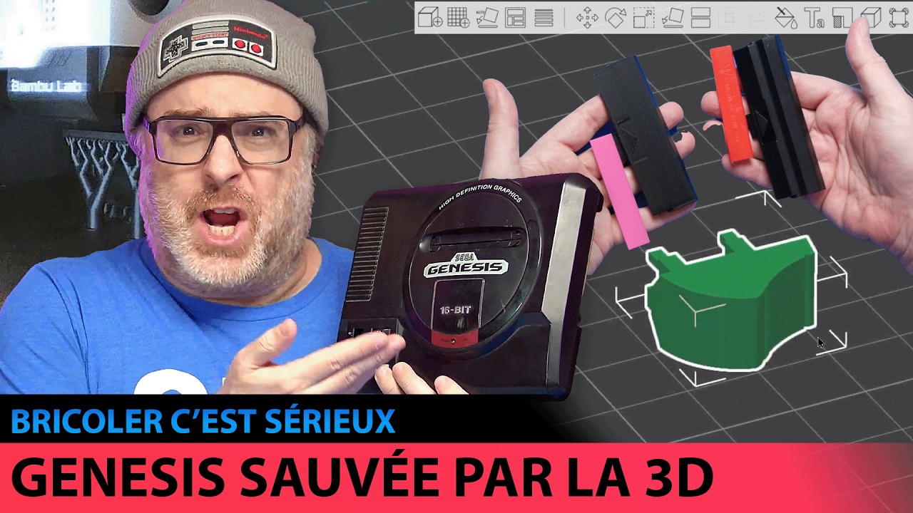 J’ai sauvé une Sega Genesis avec l’impression 3D! – BRICOLER C’EST SÉRIEUX