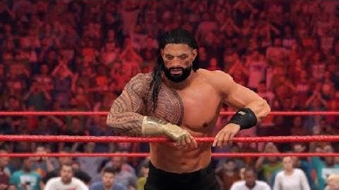 Roman Reigns vs Big E (game is stuck in demo mode)