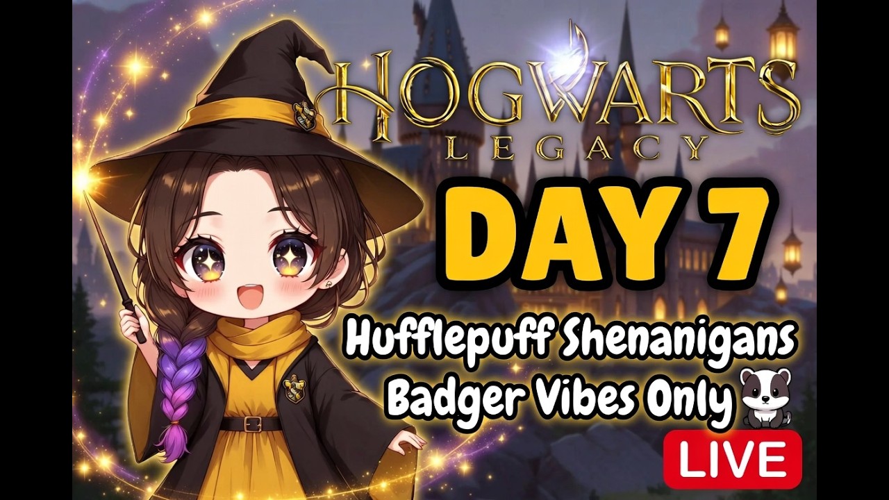 Hogwarts Legacy Day 7 | Hufflepuff Shenanigans – Badger Vibes Only 🌟🐝