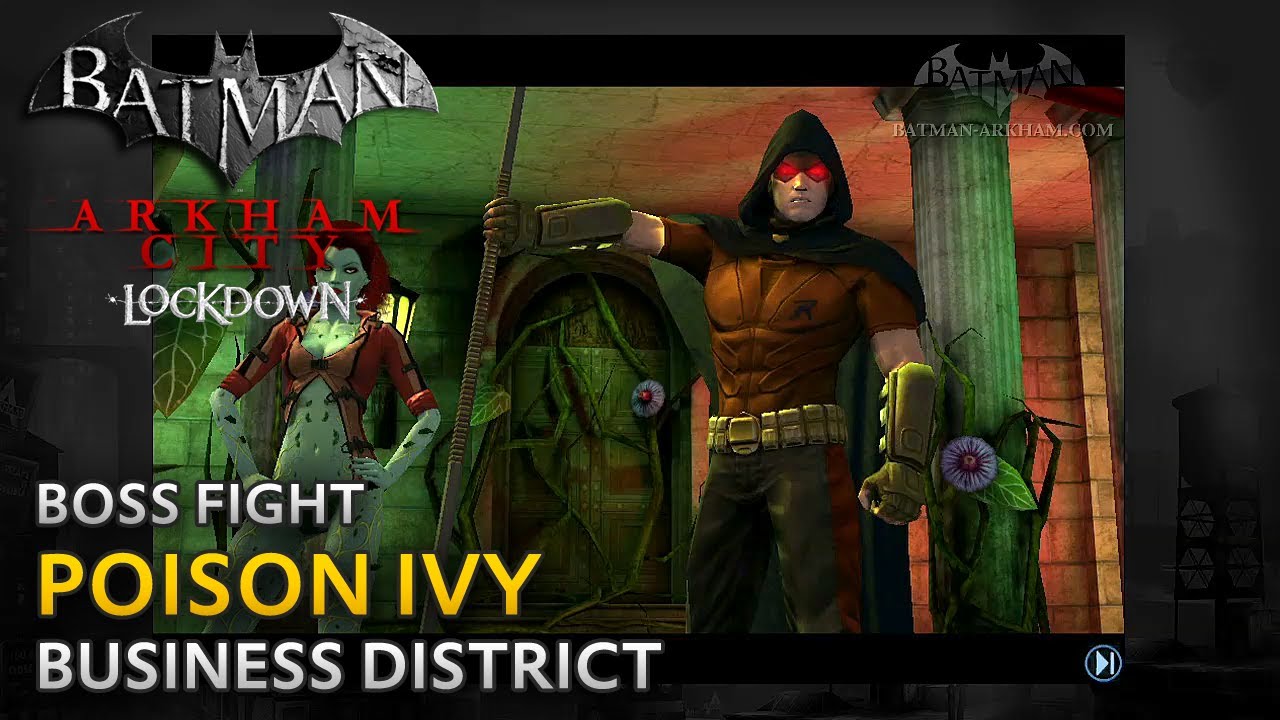 Batman: Arkham City Lockdown - Walkthrough - Poison Ivy Boss Fight - YouTube