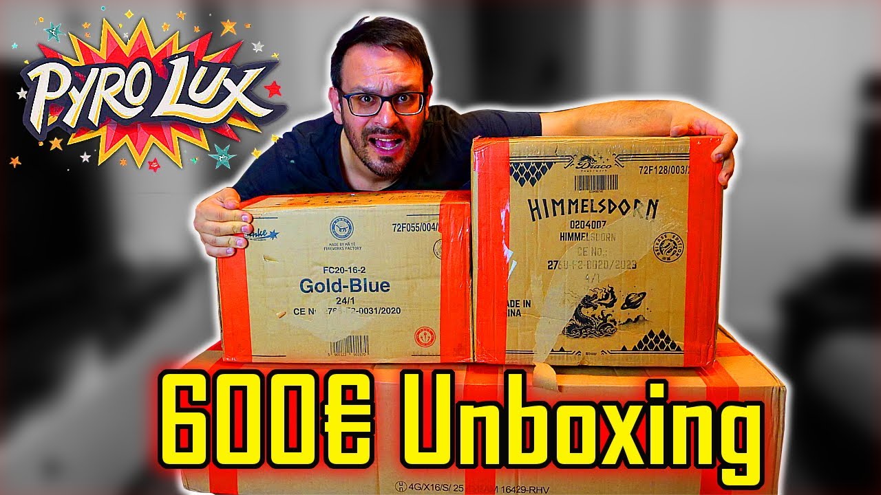 PYROLUX FEUERWERK UNBOXING 🔥 | 600€ nur Premium Ware 😍