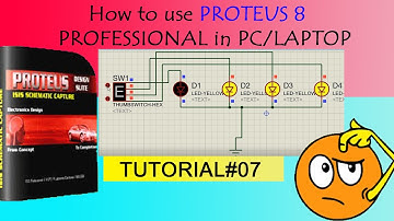 Proteus for beginners tutorial#07- Binary Representation of Hex-decimal numbers Using LEDs