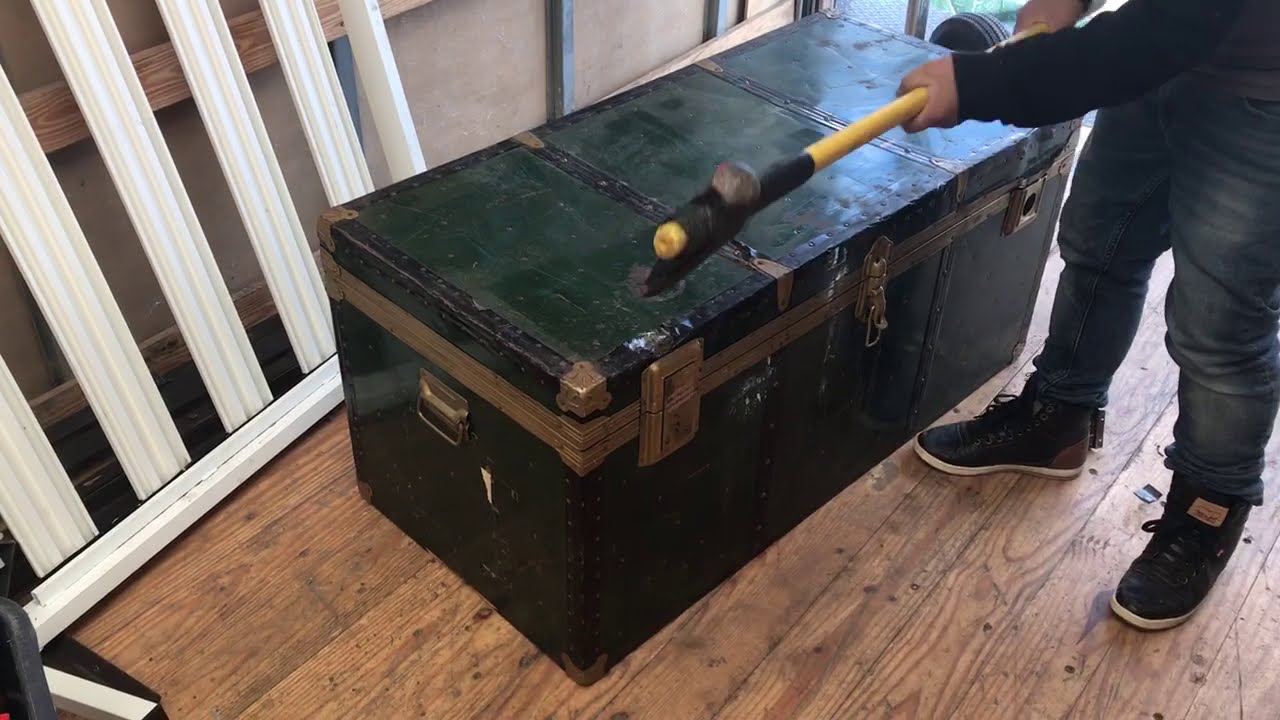 Junk Removal Steamer Trunk Hidden Treasure Reveal