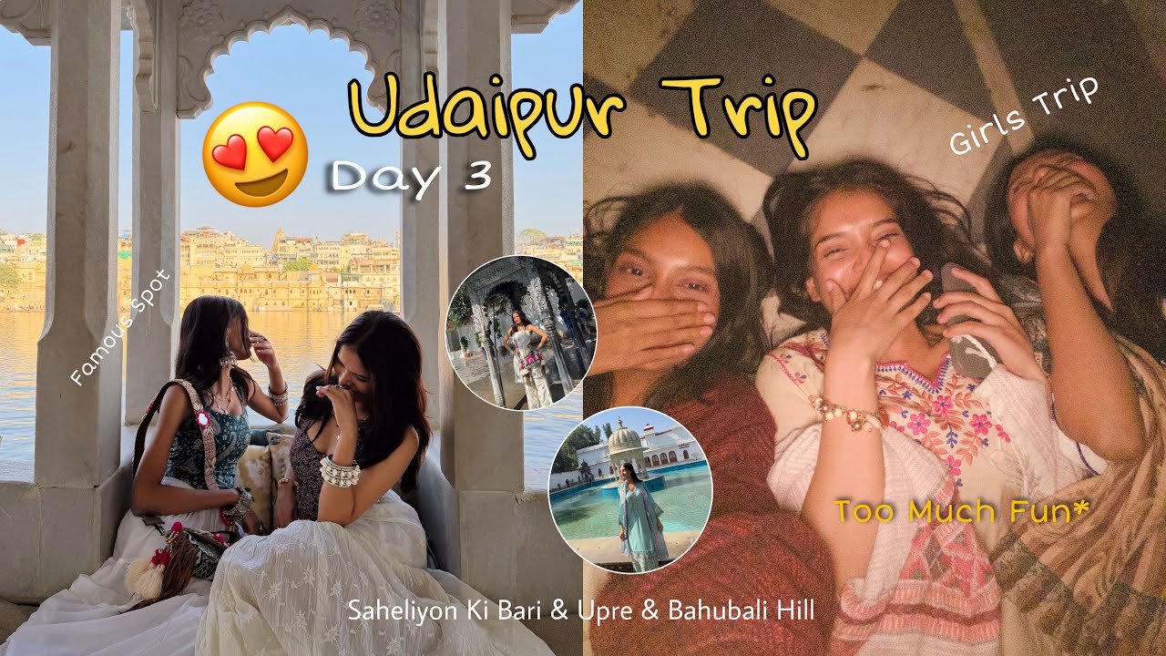 Udaipur Trip Day 3🤍 Upre - The Pinteresty Place💗🎀 | Shreya&Shweta