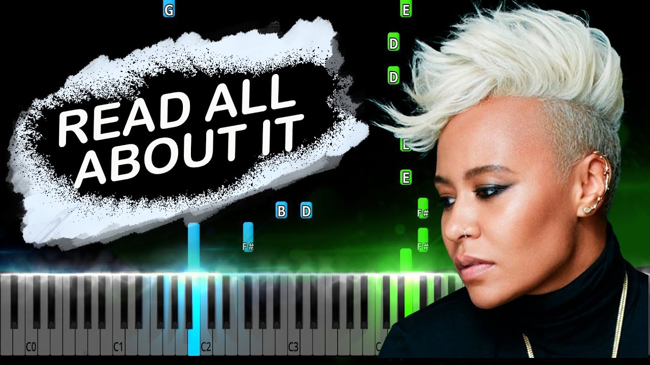 Emelie Sande Read All About It Deutsch Emeli Sandé - Read All About It Piano Tutorial - YouTube