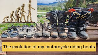 My motorcycle boot evolution