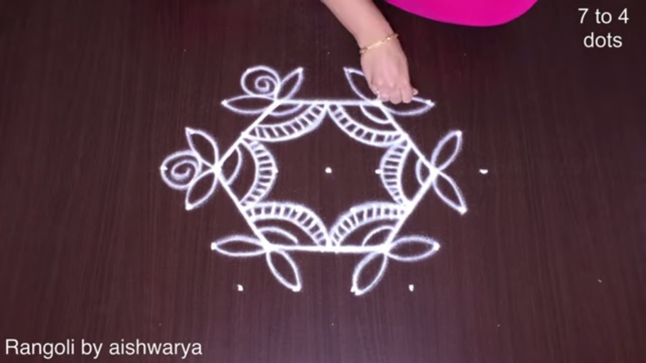 Easy Hand Rangoli Designs