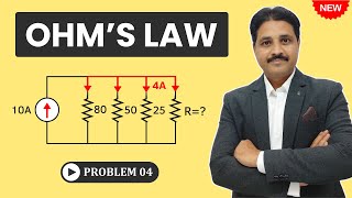 PROBLEMS ON OHM'S LAW IN HINDI SOLVED PROBLEM 4 @TIKLESACADEMYOFMATHS