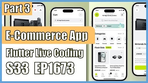 [Flutter] Flutter Live Coding EP1673 (Ecommerce App UI Part 3)