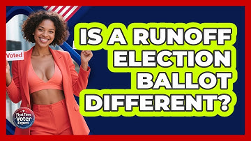Is A Runoff Election Ballot Different? - First Time Voter Expert