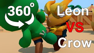 BRAWL STARS 360° Video - Leon Vs Crow